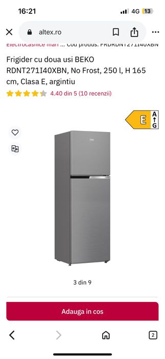 Frigider Beko folosit sare ca nou