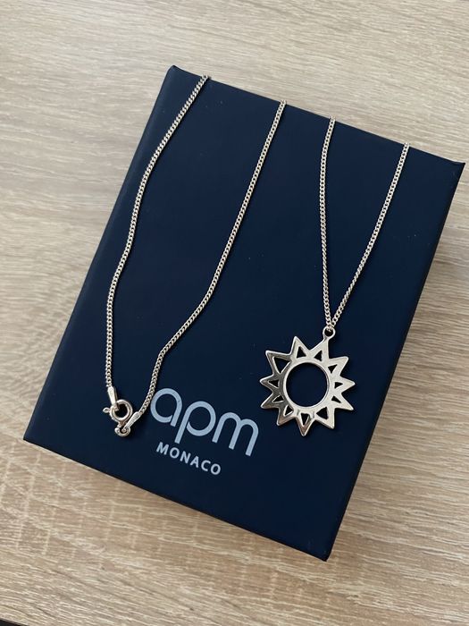 Сребърно верижка проба 925 с висулка слънце APM Monaco