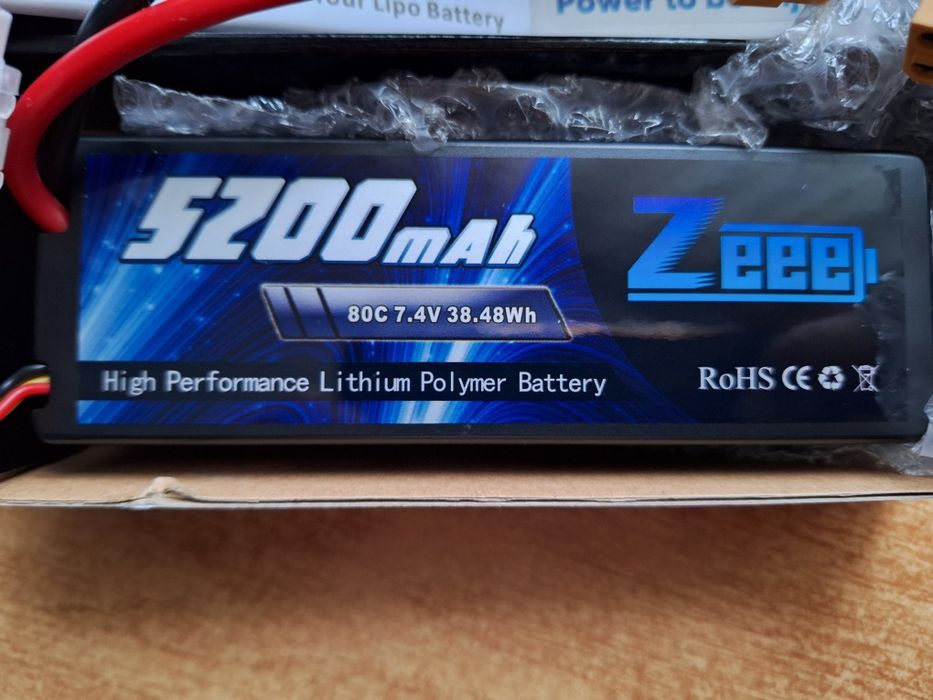 Acumulatori ZEEE LiPol 5200mAh 80C 7.4 V 38.48 Wh