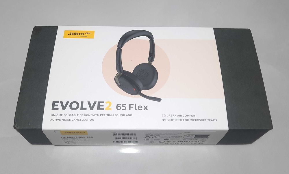 Безжични Слушалки Jabra Evolve2 65 Flex Wireless Bluetooth Stereo Headset Microsoft Teams