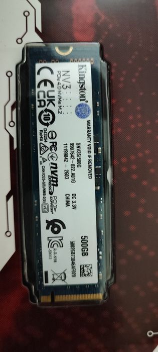 500GB Kingston NV3 M.2 2280 PCIe 4.0 NVMe SSD | SNV3S/500G