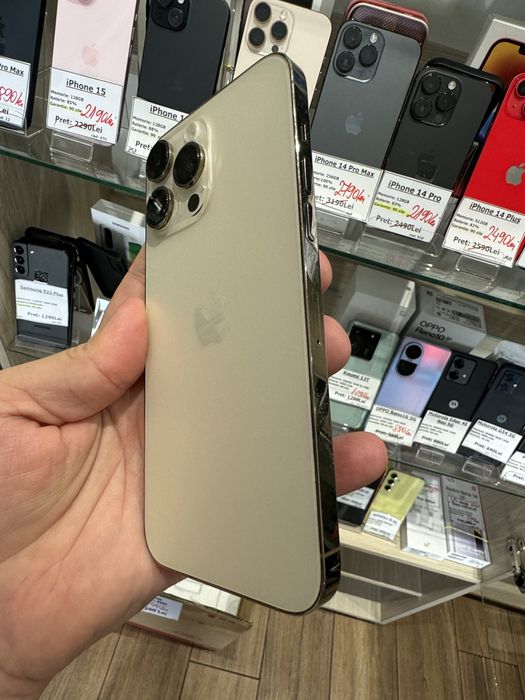 telefon iphone 14 Pro Max 256GB Gold baterie 100%