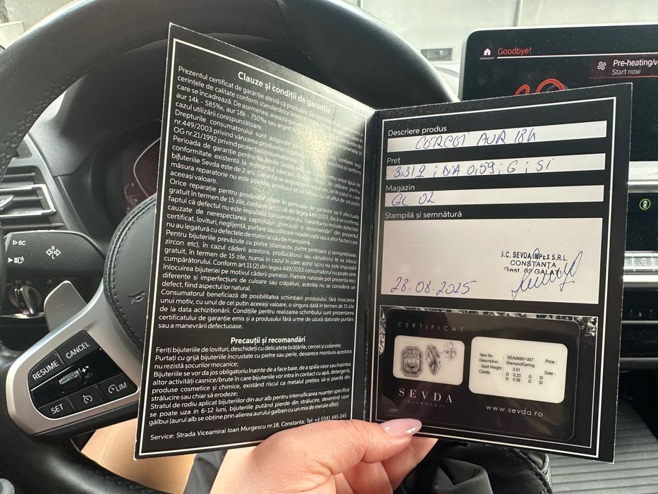 Cercei diamante sevda