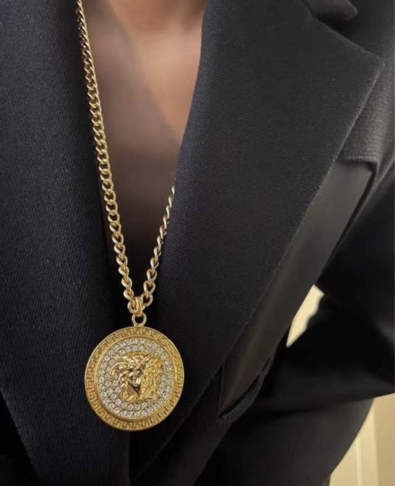 Мъжки синджир с медальон от медицинска стомана неръждаеми