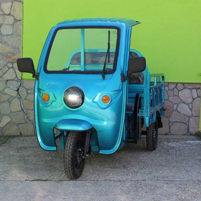 Електрическа Селскостопанска Триколка с Покрив 2000W Maxmotors