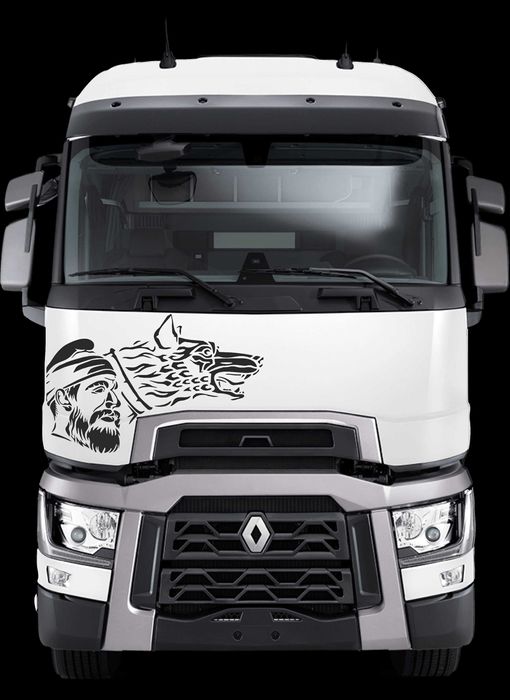 Sticker decebal si lupul dacic 45x70 cm Oracal