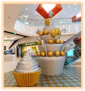 Decorațiuni Candy mari – Brioșă decorativă Ø150 cm