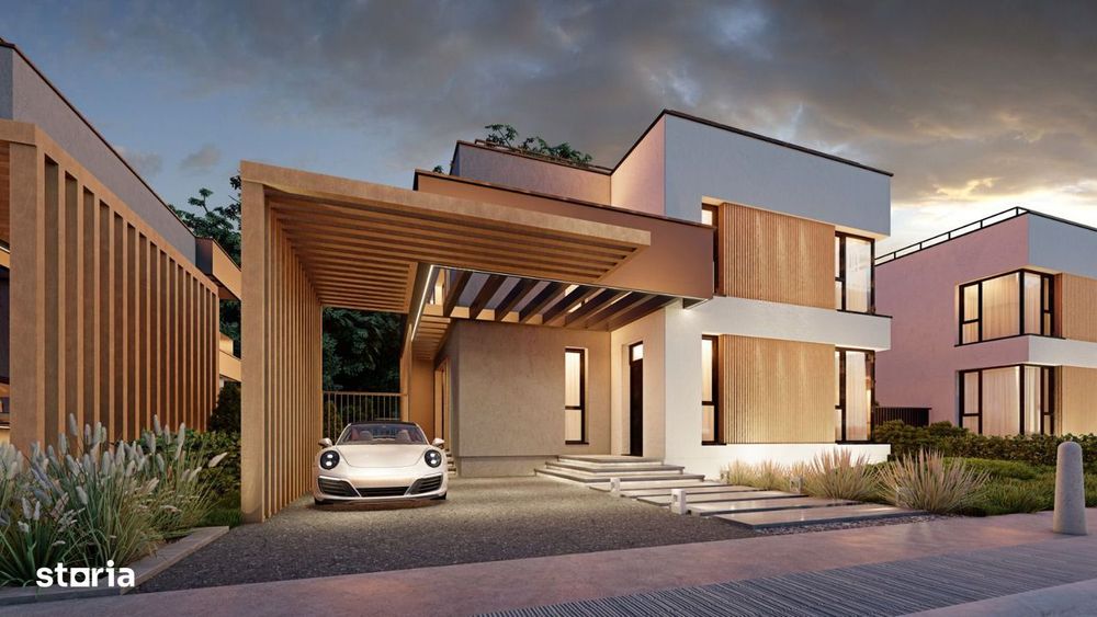 Teren Balotesti cu proiect vile gata de executie - Proiect, PUZ si AC