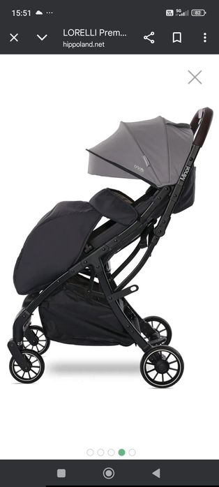 Бебешка лятна количка "Lorelli - Minori" , цвят Grey GASPER