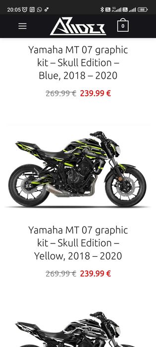 Yamaha MT-07 (A) 2018 15,000km ABS evacuare MIVV omologata