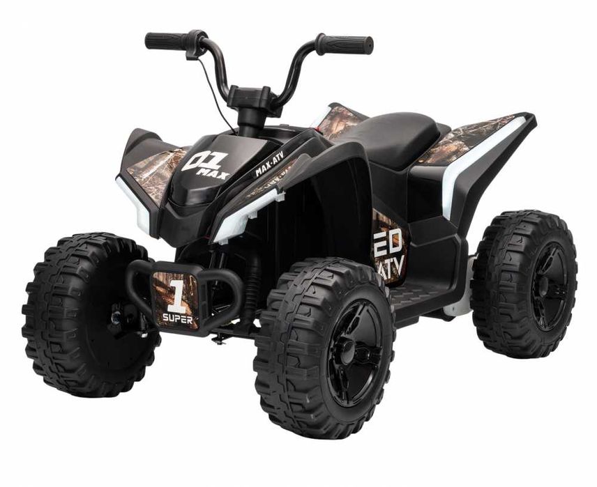 Atv electric copii Nichiduta SuperMax Black. 24V,130w scaun piele ,Eva