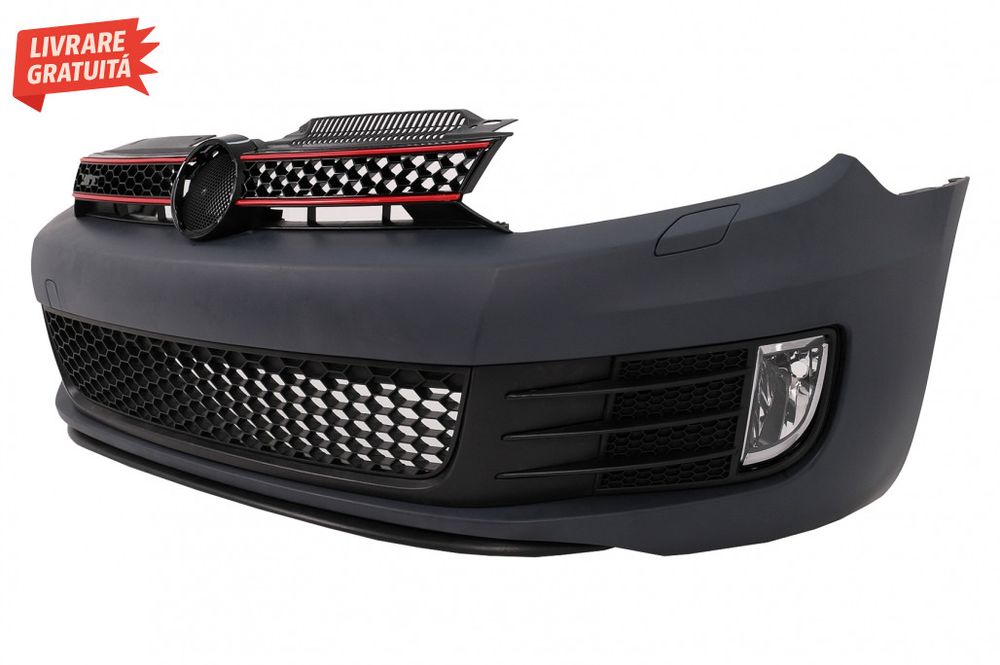 Bara Fata cu Faruri LED U Design cu Strip Rosu semnal dinamic VW Golf