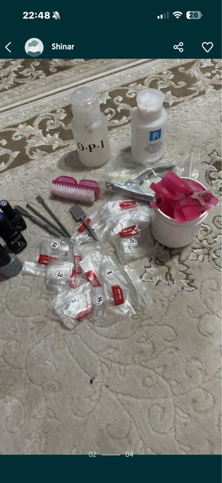 Продается гелевые лаки и материал для маникюр