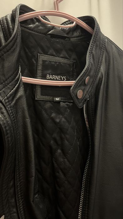 Мъжко кожено яке Barneys Originals – естествена кожа-Barneys