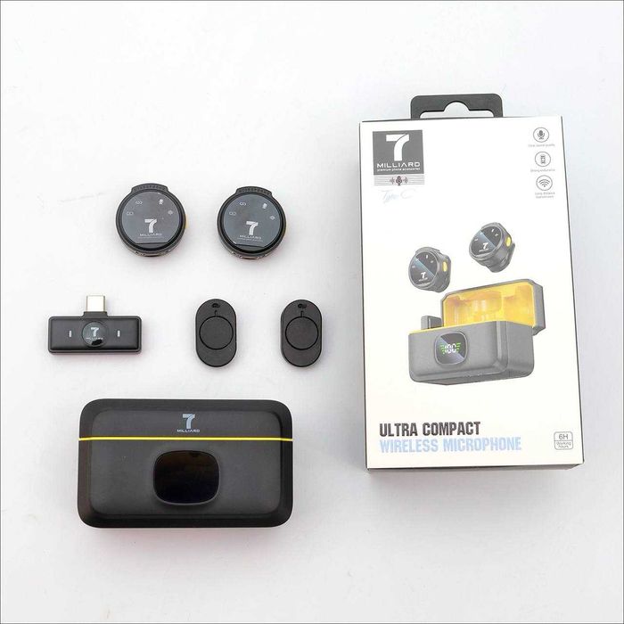 Микрофон беспроводной петличка microphone 7 Milliard Ultra compact