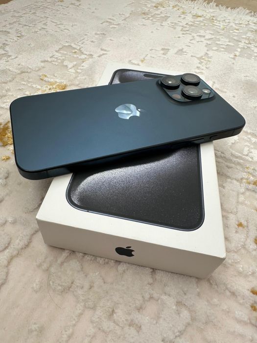 Iphone 15 pro max titanium blue 256 gb