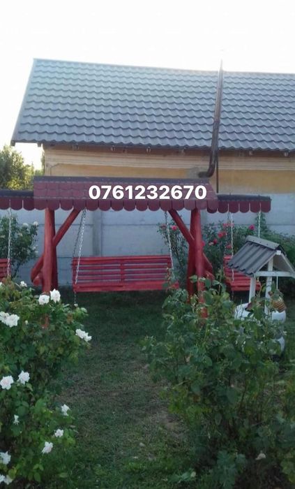 Mobilier din lemn masiv pentru exterior