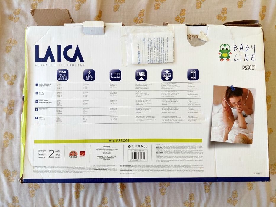 Cantar digital bebeluși, Laica