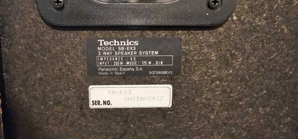 Boxe Technics SB-EX3 Bi-Wire, 3 cai, bass reflex