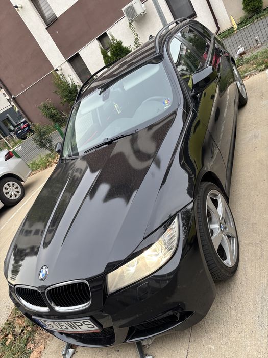 Faruri valeo complete pentru masini cu volanul pe partea stanga cu becuri halogen bmw seria 3 e90/e91 lci facelift cu angel eyes led
