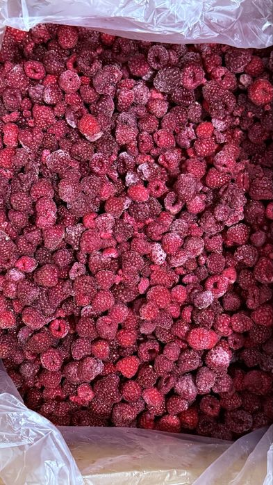 Замороженная отборная малина. Dona dona malina