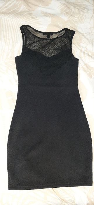Rochie neagra scurta Amisu nr 34
