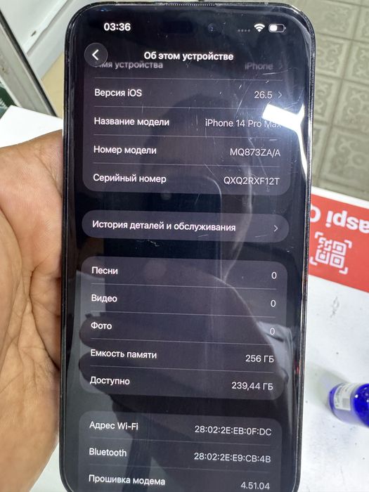 Iphone 14 pro max 256