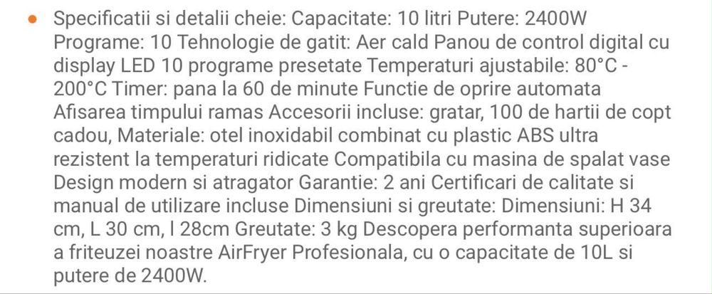 Friteuza AirFryer AT PERFORMANCE