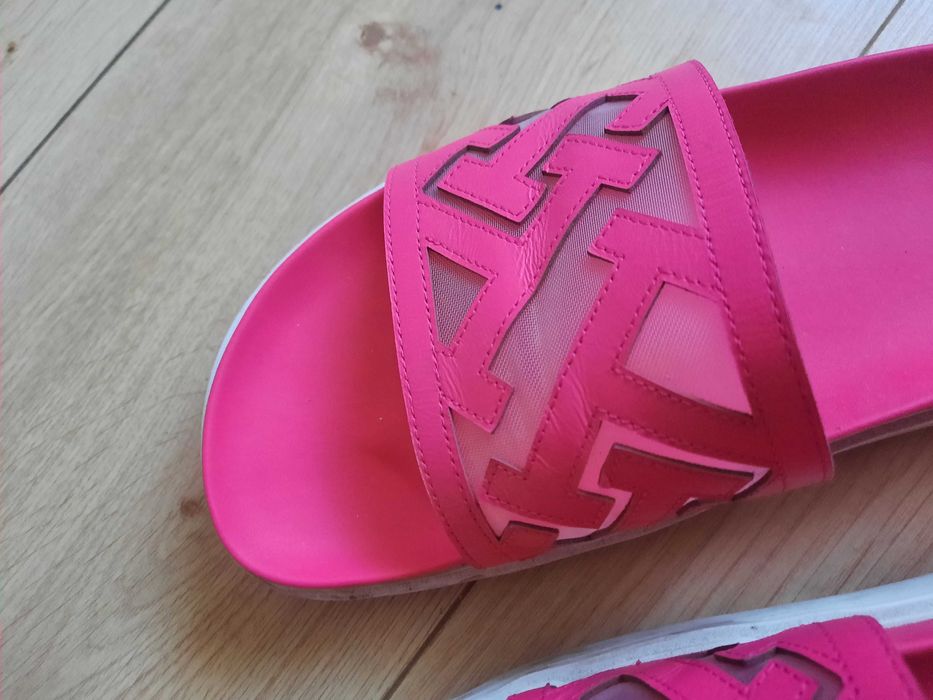Papuci Tommy Hilfiger piele naturala 40