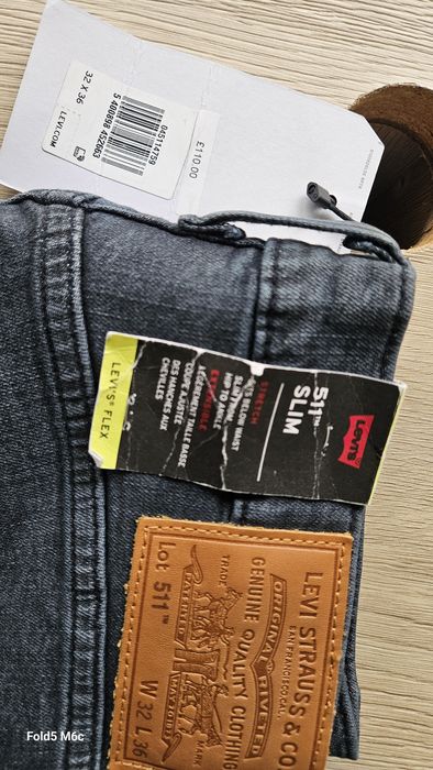 Levi's 511 slim flex, măsura 32/34,culoare safir, noi.