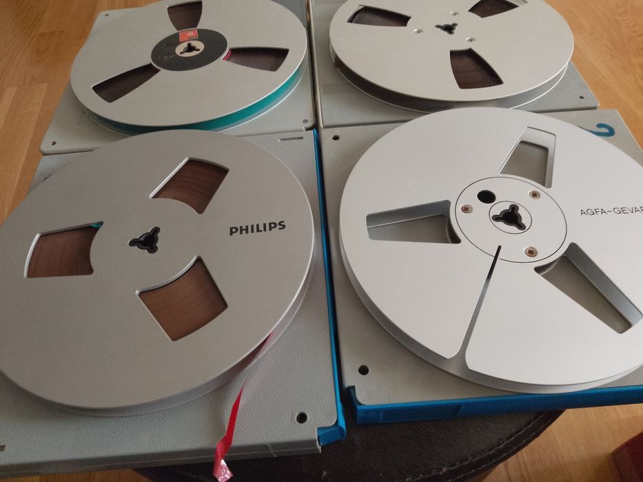 Benzi magnetofon. Role metalice de 18 cm pentru magnetofon