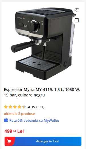 Espressor manual MYRIA + accesorii