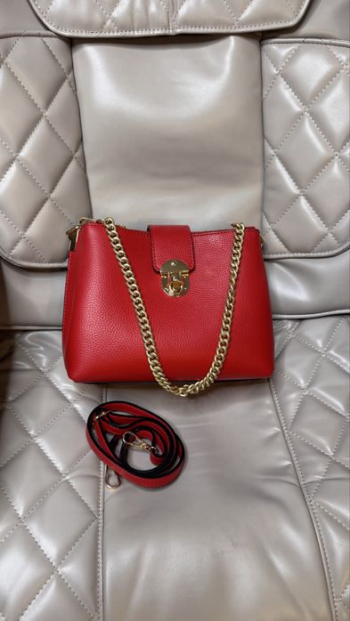 Geanta piele naturala noua