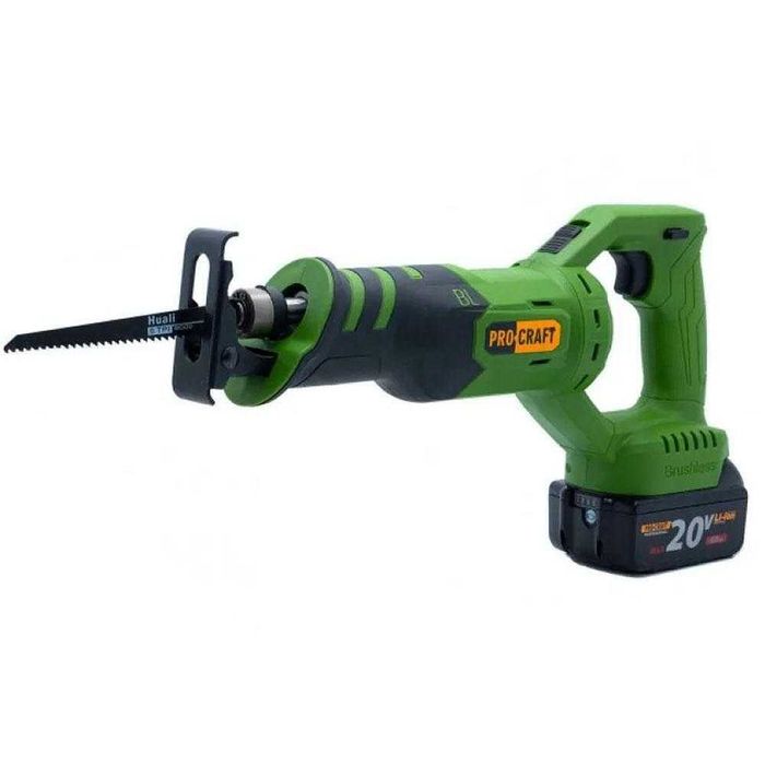Акумулаторна ножовка PROCRAFT PSS20, 20V, 2x4Ah, 28 мм ход на нож