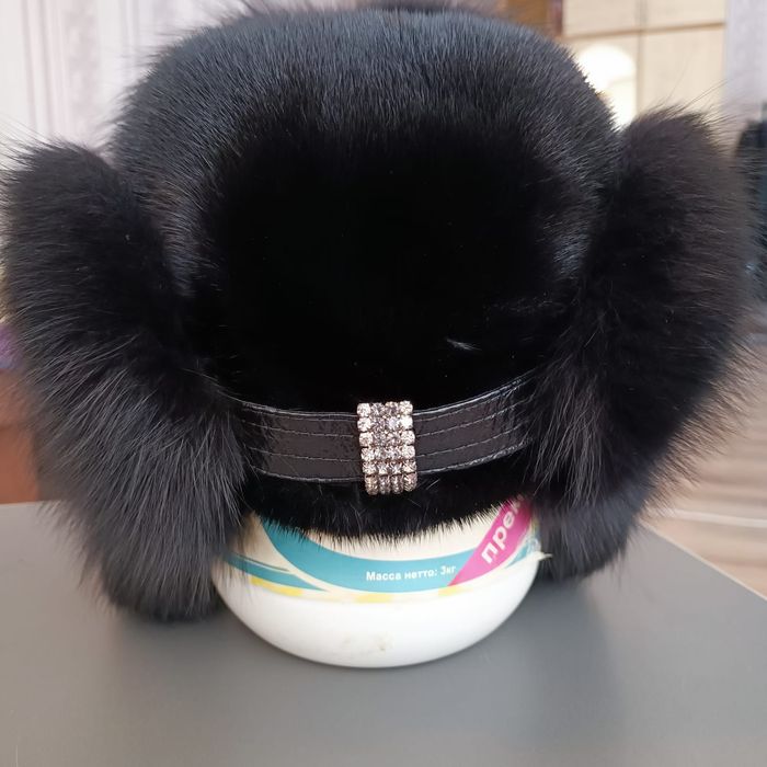 Ушанка женская норка-писец