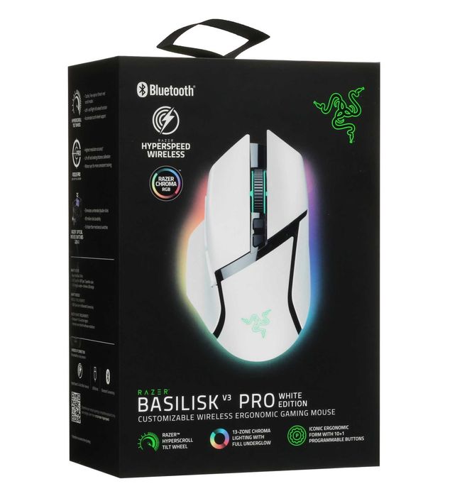 ! Игровая мышь Razer Basilisk V3 Pro Wireless White