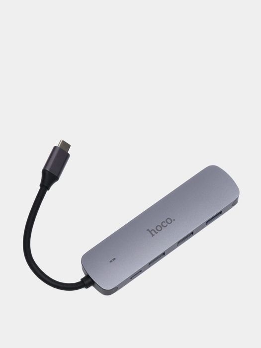 Переходник type-c to usb hub apdapter hoco hb27 конвертор