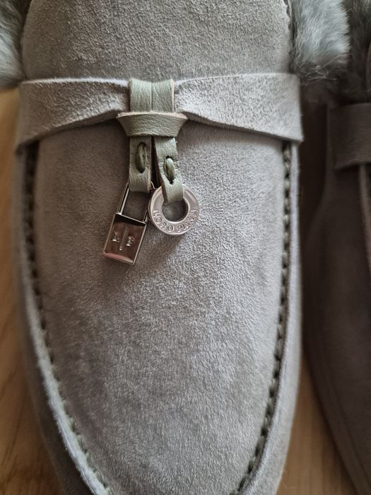 Loro Piana мокасини с ест.пух