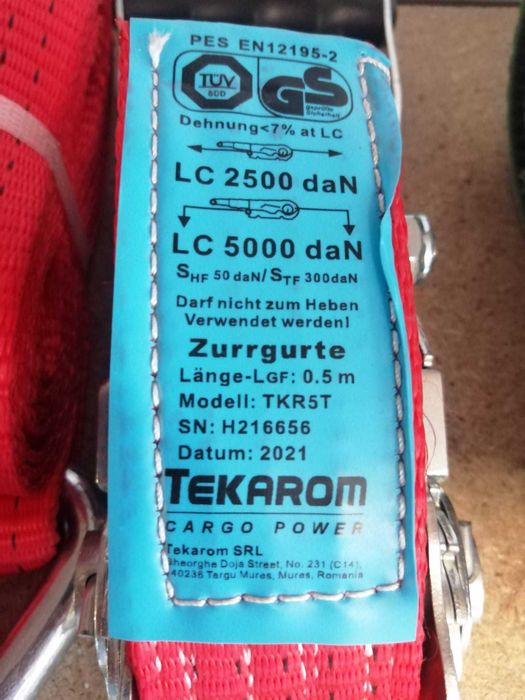 Chinga ancorare cu inel prindere peste roata