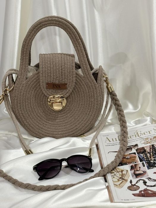 Ръчно изработена чанта от памучен шнур