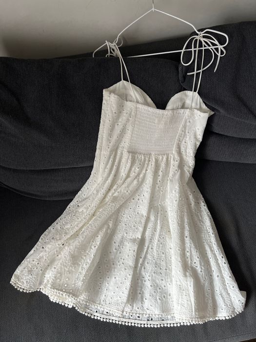 H&M бяла рокля размер S