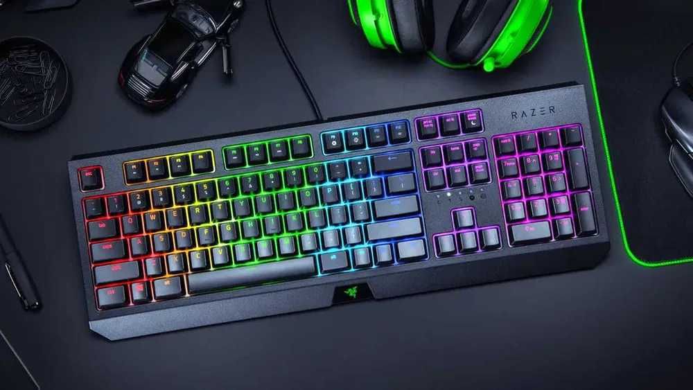 Tastatura mecanica gaming Razer BlackWidow 2019, RZ03-02860100-R3M1, layout US, RGB green switch, negru noua sigilata