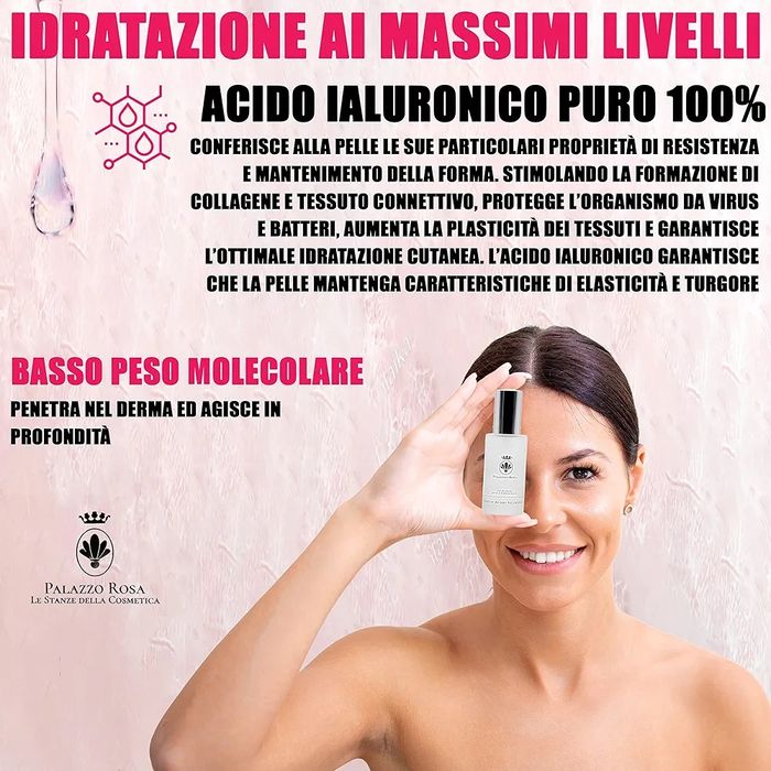 Palazzo Rosa Ser de Acid Hialuronic pentru Faţă - Anti-Riduri, 30 ml.