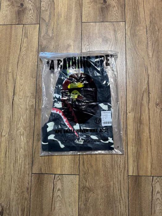 Bape Shark "Glow in the Dark" Black Camo Shorts