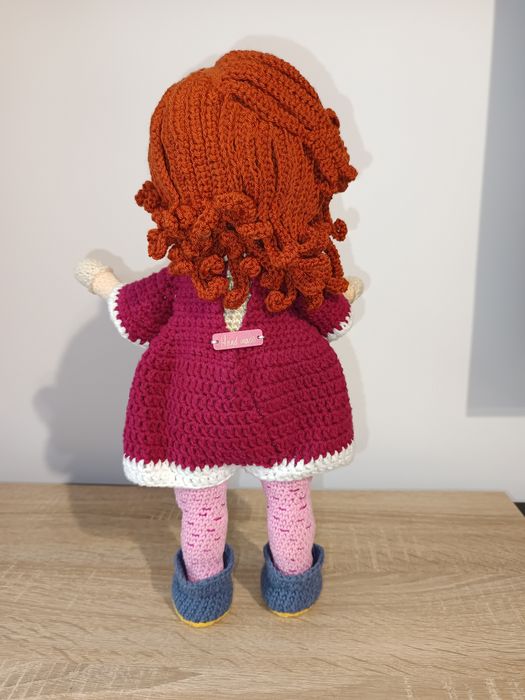 Cadoul ideal, păpușă HAND MADE, crosetata, unicat, 35-38 cm, NOU