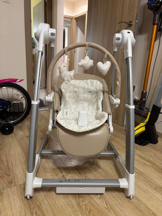 KIKKA BOO Стол за хранене-люлка 3в1 PRIMA BEIGE