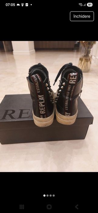 Ghete piele naturala Replay, 37