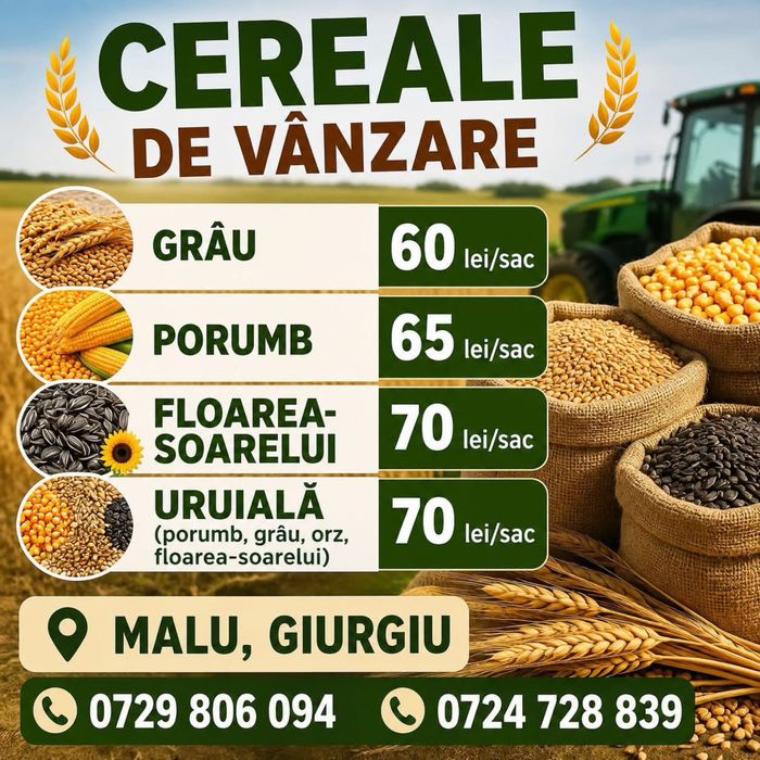 Cereale  de vanzare