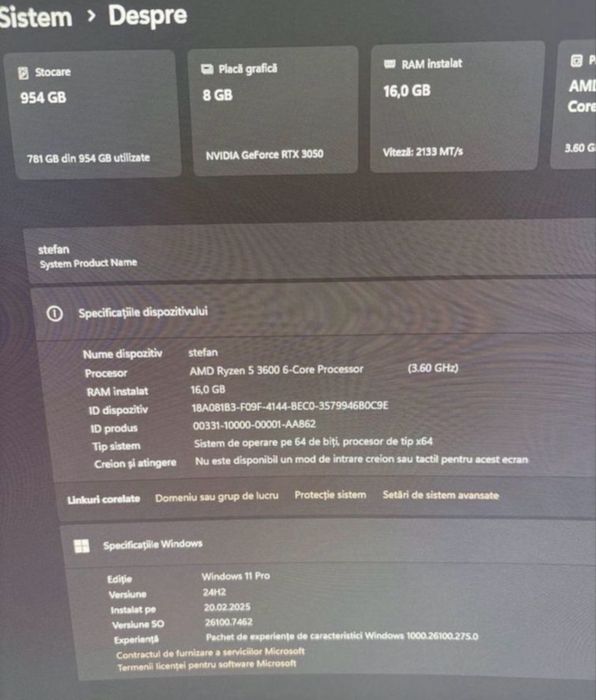 Vand pc gaming complet