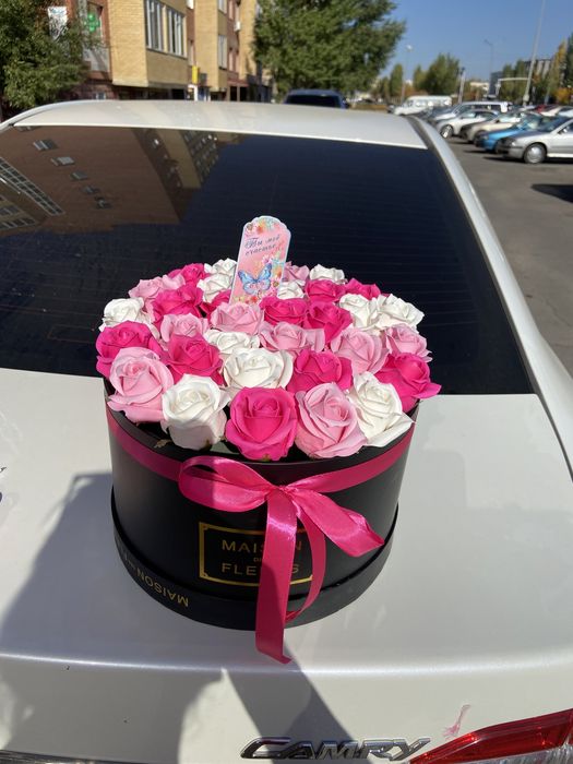 Мыльные розы цветы в Астана